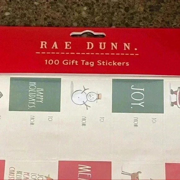 (2) PACKS OF GIFT TAG STICKERS. 100 per pack (200 TOTAL) - NEW Rae Dunn - Picture 8 of 13